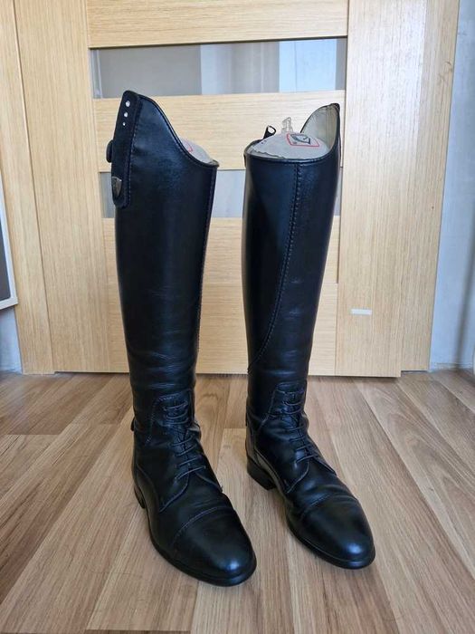 Skórzane oficerki jeździeckie Tattini Boxer Close Contact r.38 Czarne