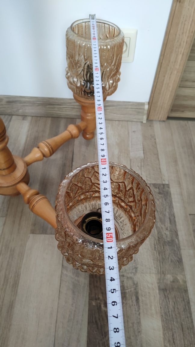 Lampa żyrandol prl