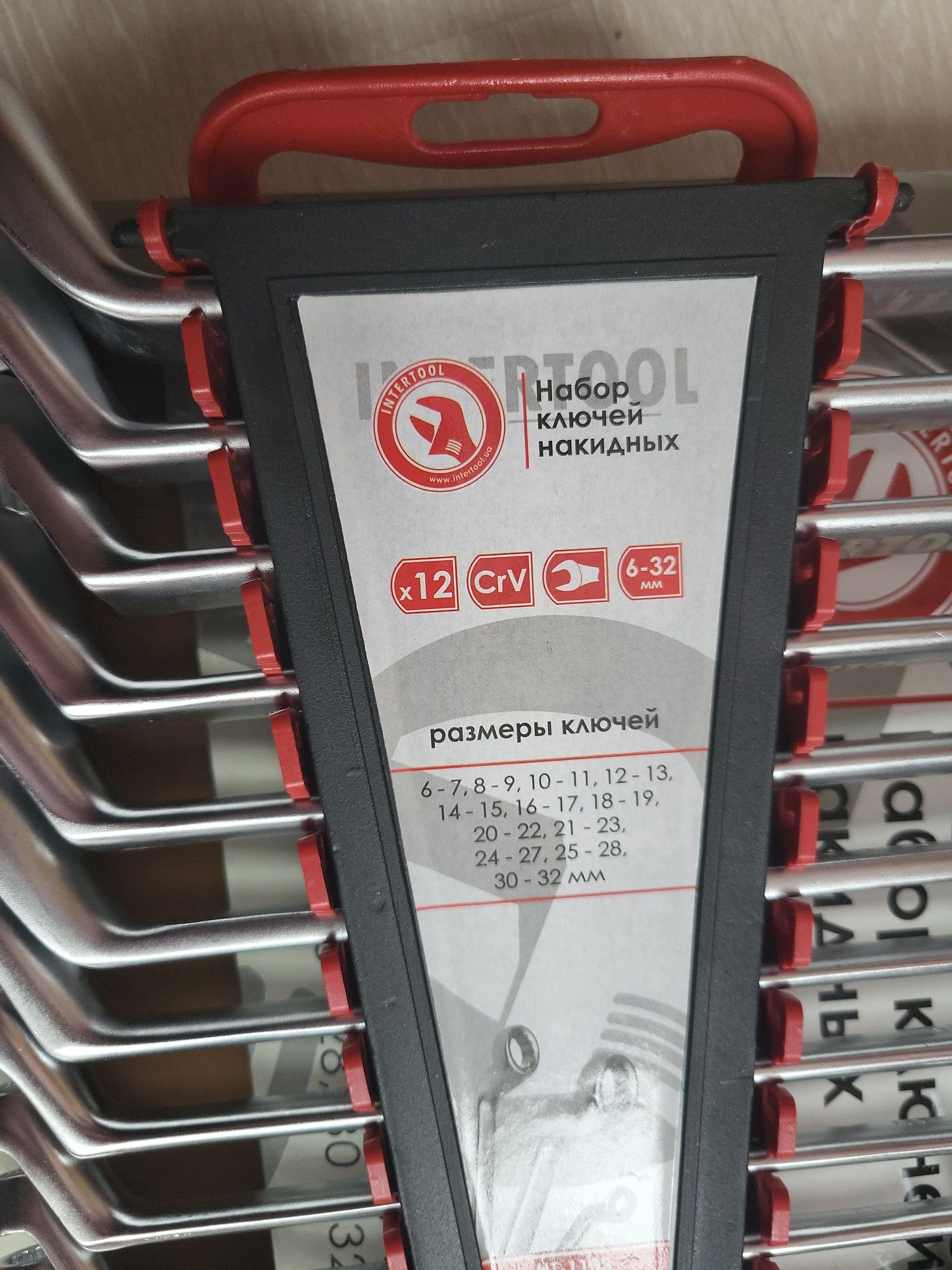 Набор ключей накидных 12 шт 6-32 мм INTERTOOL HT 1103