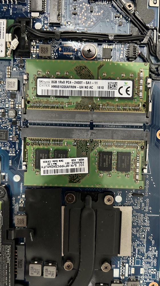 Memórias 8GB 1Rx8 DDR4