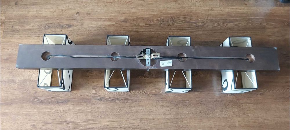 Lampa żyrandol na 3 i na cztery punkty świetlne