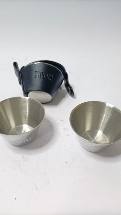 Kolekcjonerskie kieliszki Soplica w etui komplet turystyczny T37