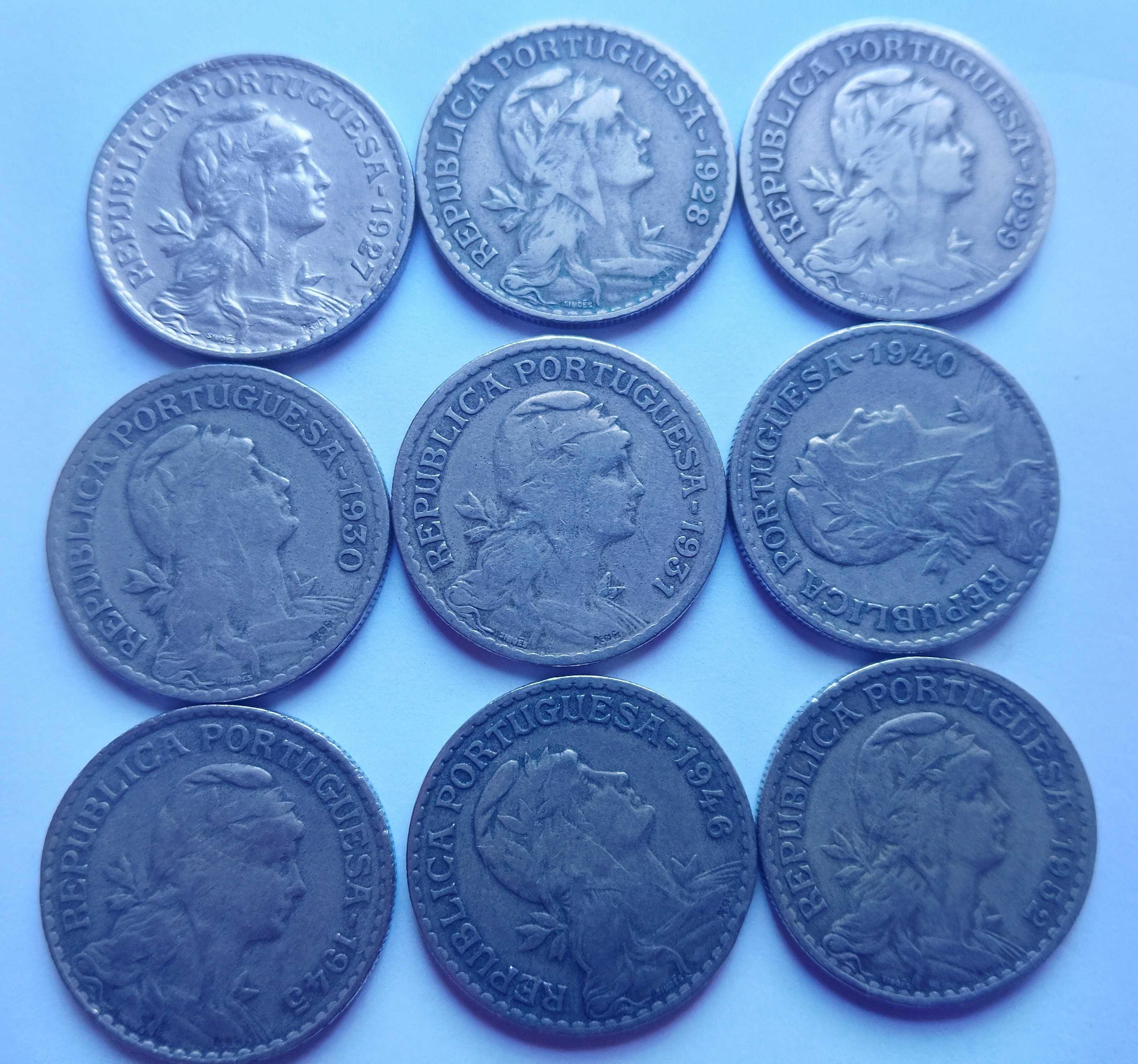 Vendo 9 Moedas 1 Escudo Portugal
