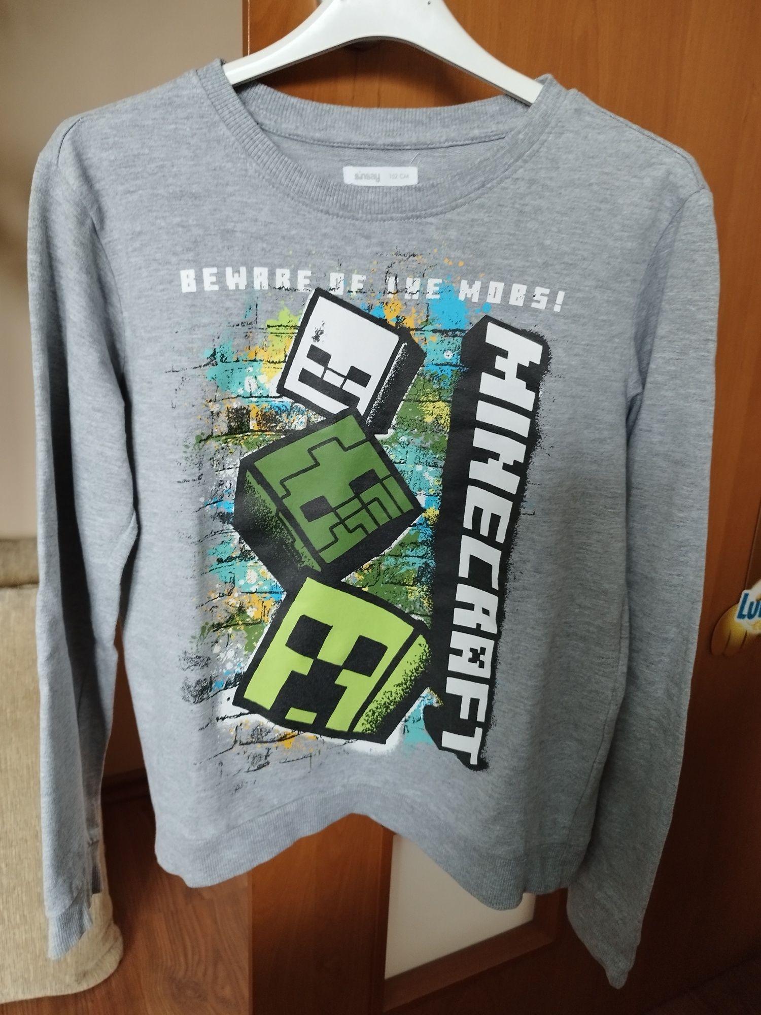 Bluza + bluzka Minecraft 152 zestaw