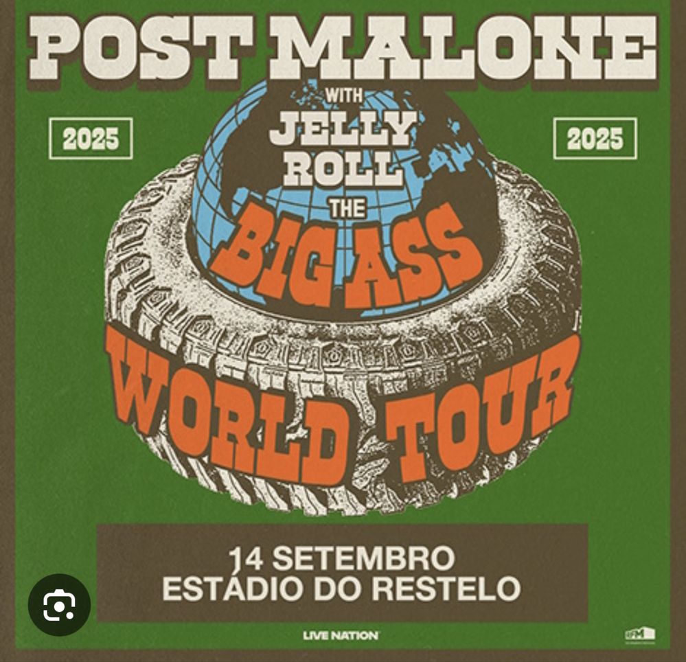 Bilhetes Post Malone Big Ass Stadium Tour - 14 de setembro