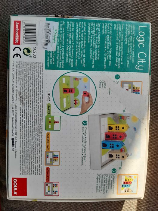 Logic city jogo goula peças em madeira