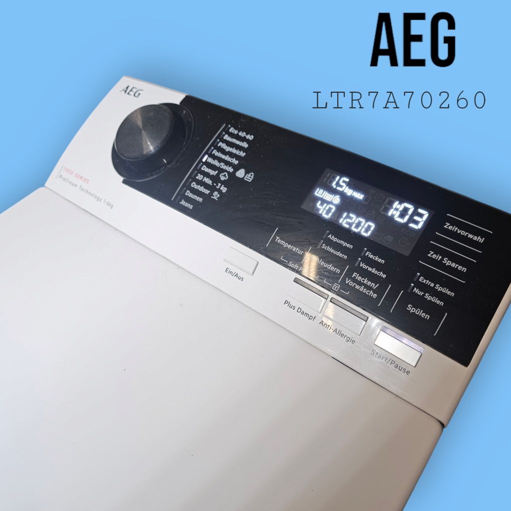 Pralka ładowana od góry AEG LTR7A70260; PROSTEAM