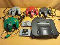 NINTENDO 64 com 4 comandos e 2 jogos