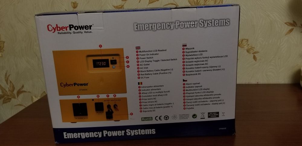Безперебійник ДБЖ інвертор ups правильний сінус Cyberpower cps600e-de