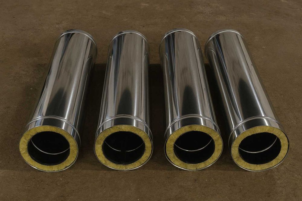 Димохід сендвіч, комін на котел, труба для димохода, нержавійка.