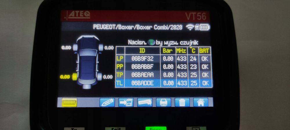 Czujniki ciśnienia nowe Schrader Boxer/jumper/ducato 4szt=400zł