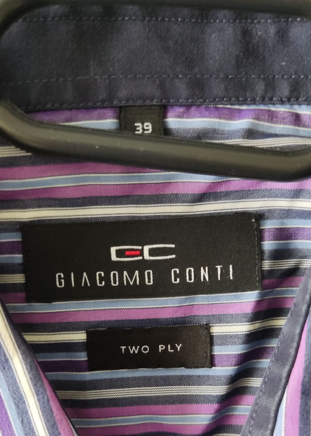 Giacomo conti koszula paski męska M 38 L 40 wymiary