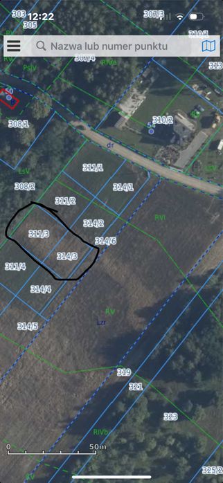 Dzialka z wydanymi WZ dzialka