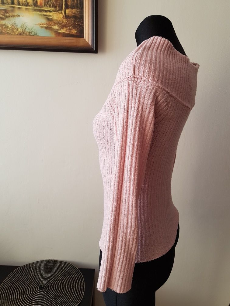 Bluzka sweter różowy liliowy 36 38