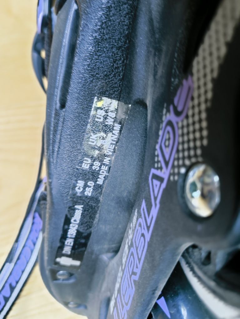 Rollerblade Zetra Blade XT r 39 wkładka 25 cm rolki fitness