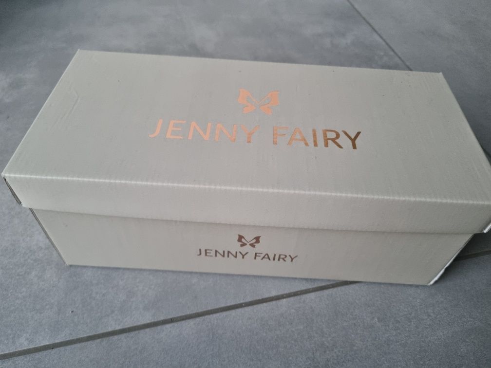 Klapki Jenny Fairy żółte kokarda r. 36 żółte bdb