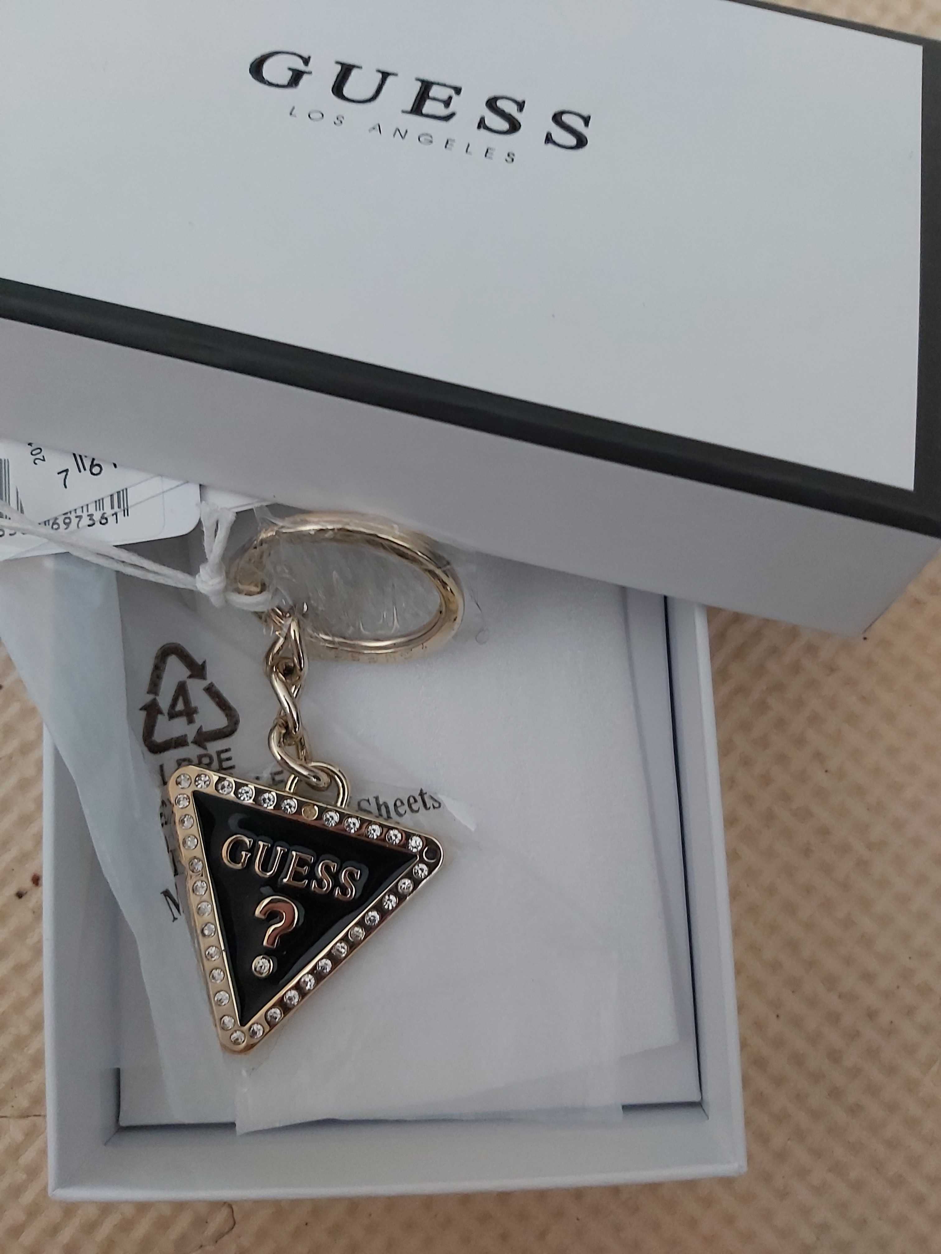 NOWY brelok brylok GUESS złoty oryginalny