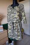 Sukienka żółto czarna zebra krótka letnia S Maison Scotch