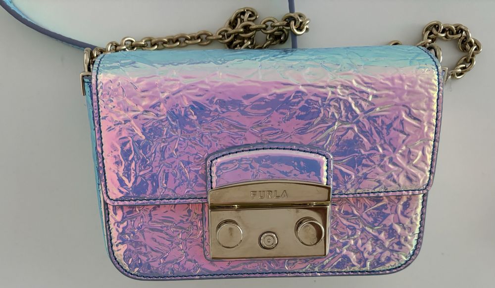 Torebka Furla metropolis mini iridescent holo