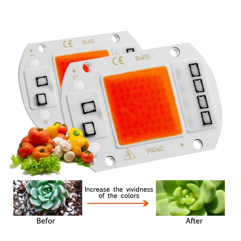 Led grow full spectrum dioda led cob 50w