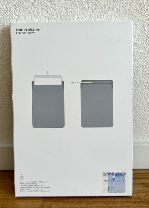 Чехол-вкладыш Apple Leather Sleeve for iPad Pro 10.5. Оригинал