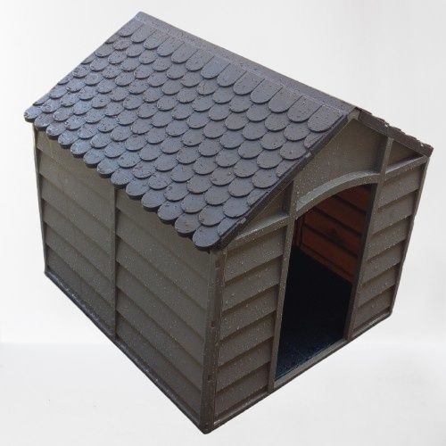 Casota Cão Pvc 71x71x68cm Castanho