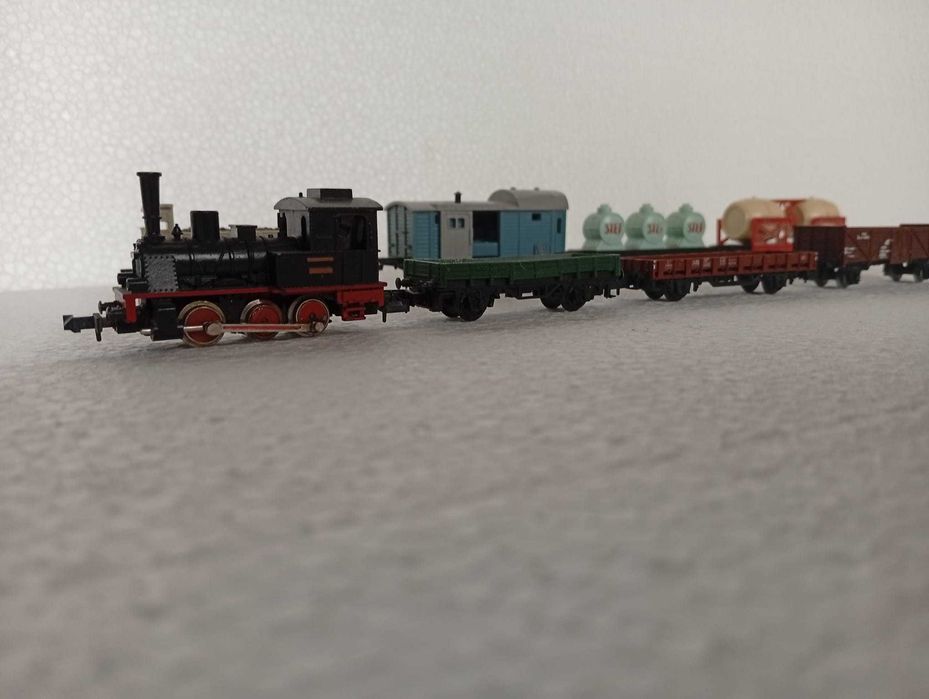 Comboio Locomotiva Vagão Trix Escala N 1:160