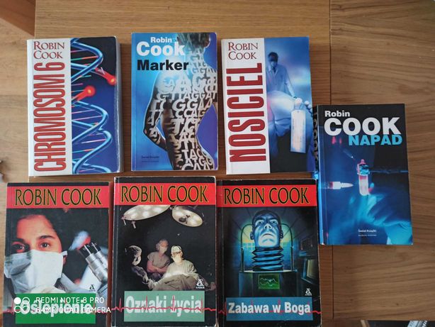 Robin Cook zestaw, pakiet książek 7 sztuk, Marker, Chromosom 6