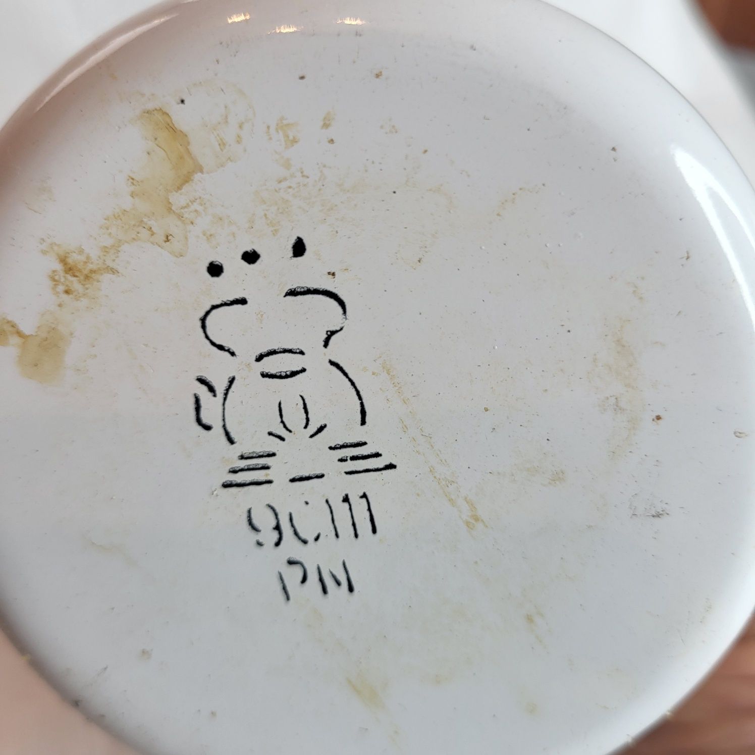 Kubek metalowy PRL z dinozaurem ¹¹⁶