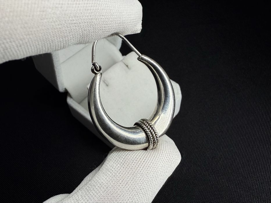 Срібні сережки-кільця 925-ї проби