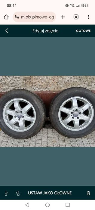 Felgi z oponami Mercedes w163 opony zimowe 275/55R17