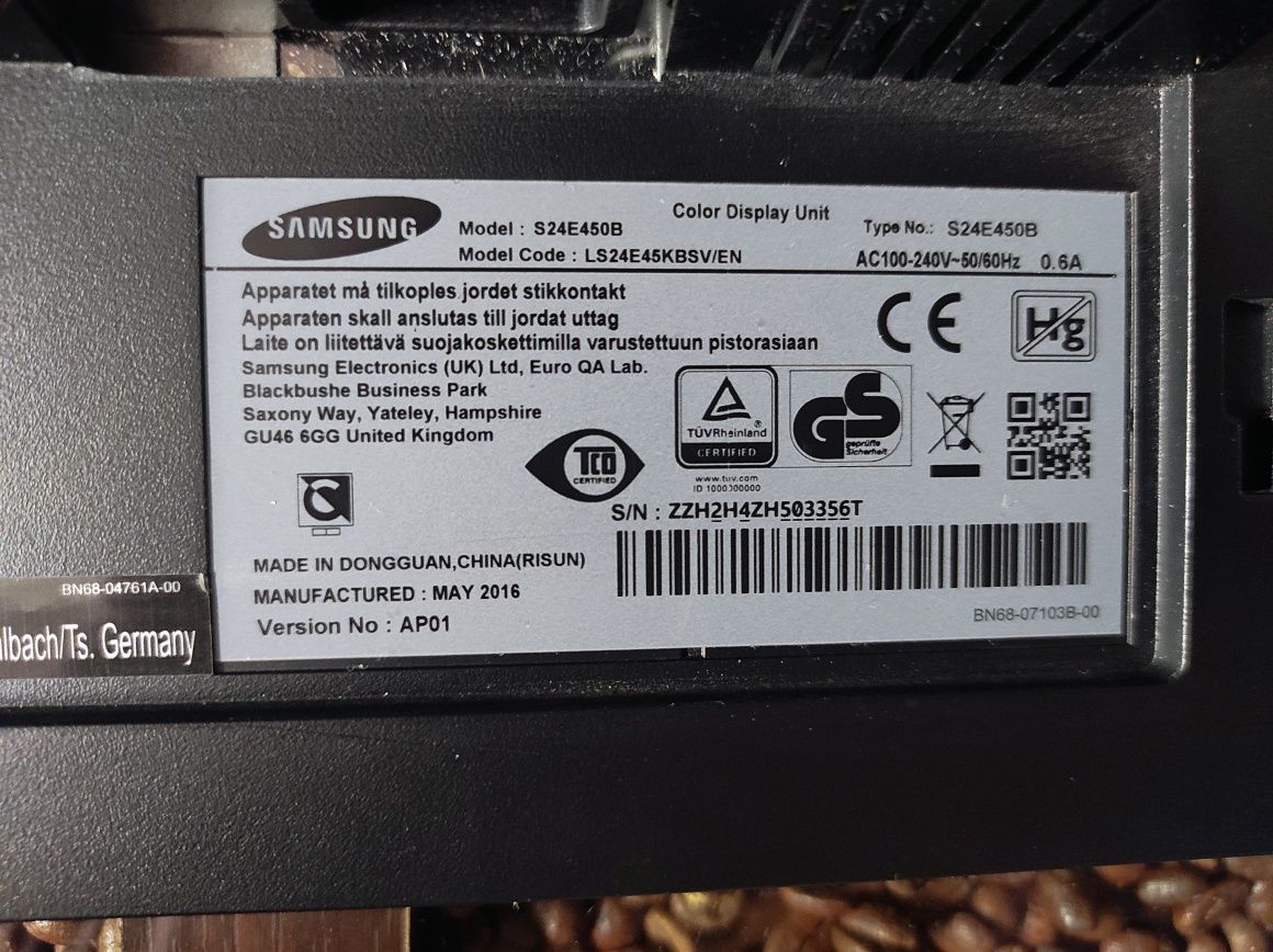 Monitor Samsung S24E450 24" LED