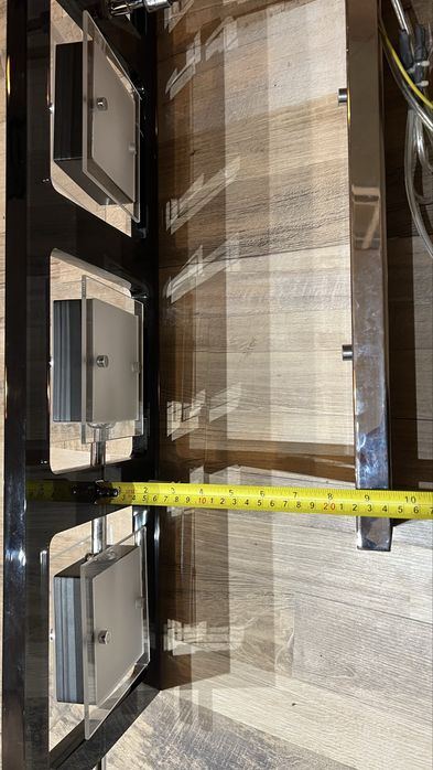 Світильник (люстра) чорний глянець на 4 плафони, (як новий)