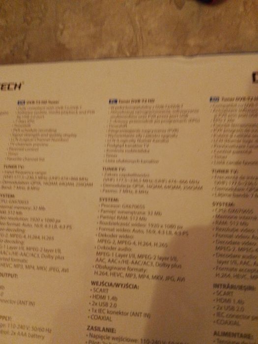 sprzedam dekoder do telewizji naziemnej