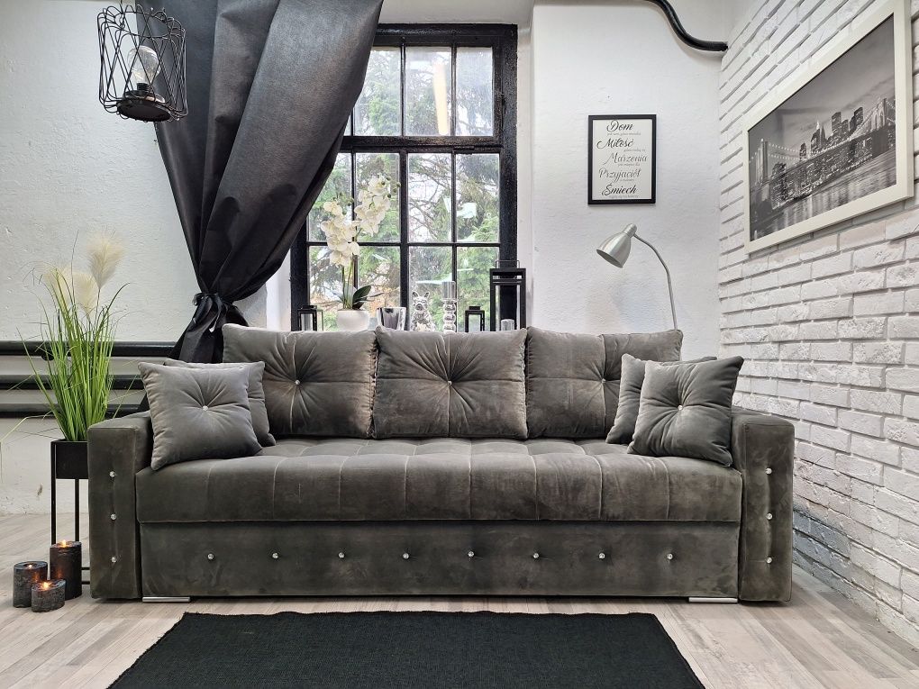 Samara pik glamour rozkładana sofa producent mebli