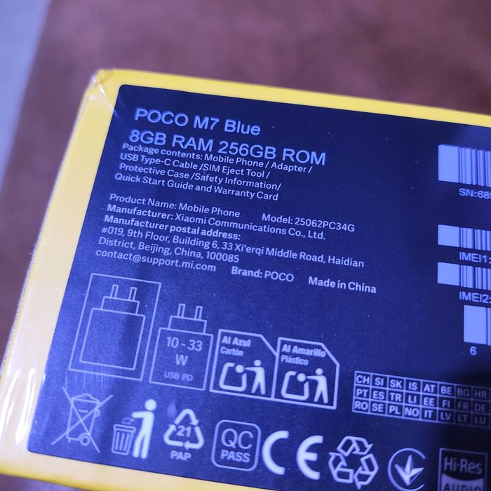 Смартфон Xiaomi Poco M7 NFC (6/128, 8/256 Гб, Global + блок живлення)