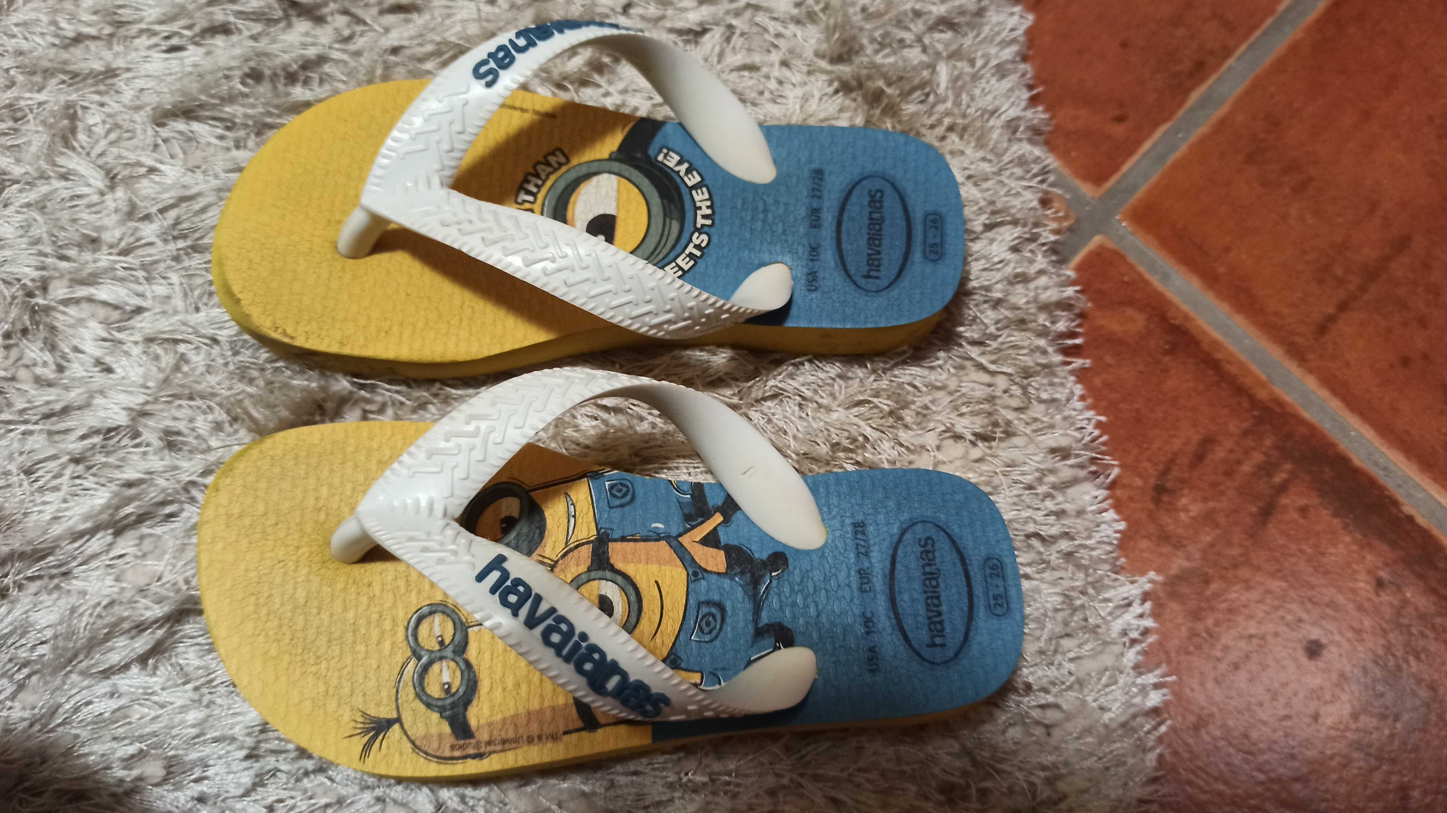 Chinelos havaianas número 25/26