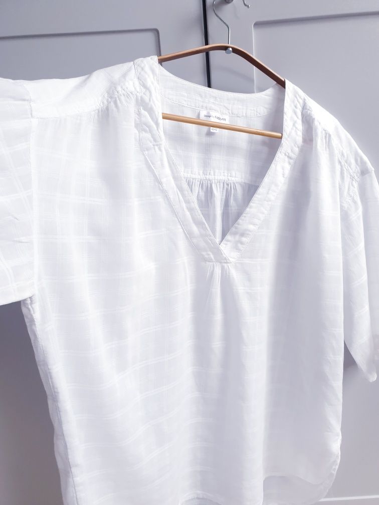 Biała koszula bluzka t-shirt oversize Kappahl 40 42