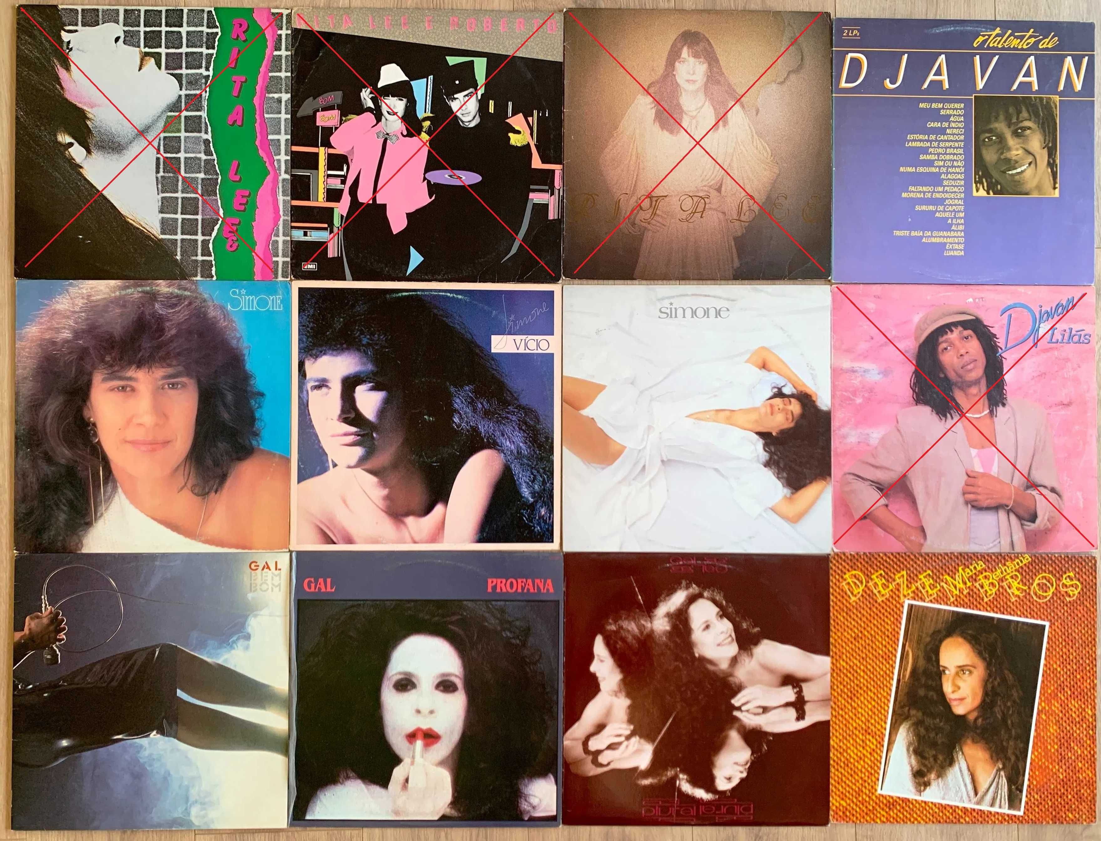 Rita Lee Djavan Simone Gal Costa Maria Bethania Brasil vinil