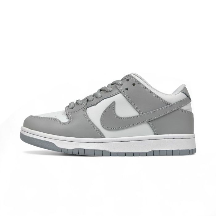 Nike SB Dunk Low Grey White С МЕХОМ (36-41) Женские кроссовки зимние