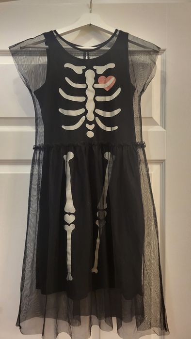 Sukienka przebranie na bal, halloween r.140