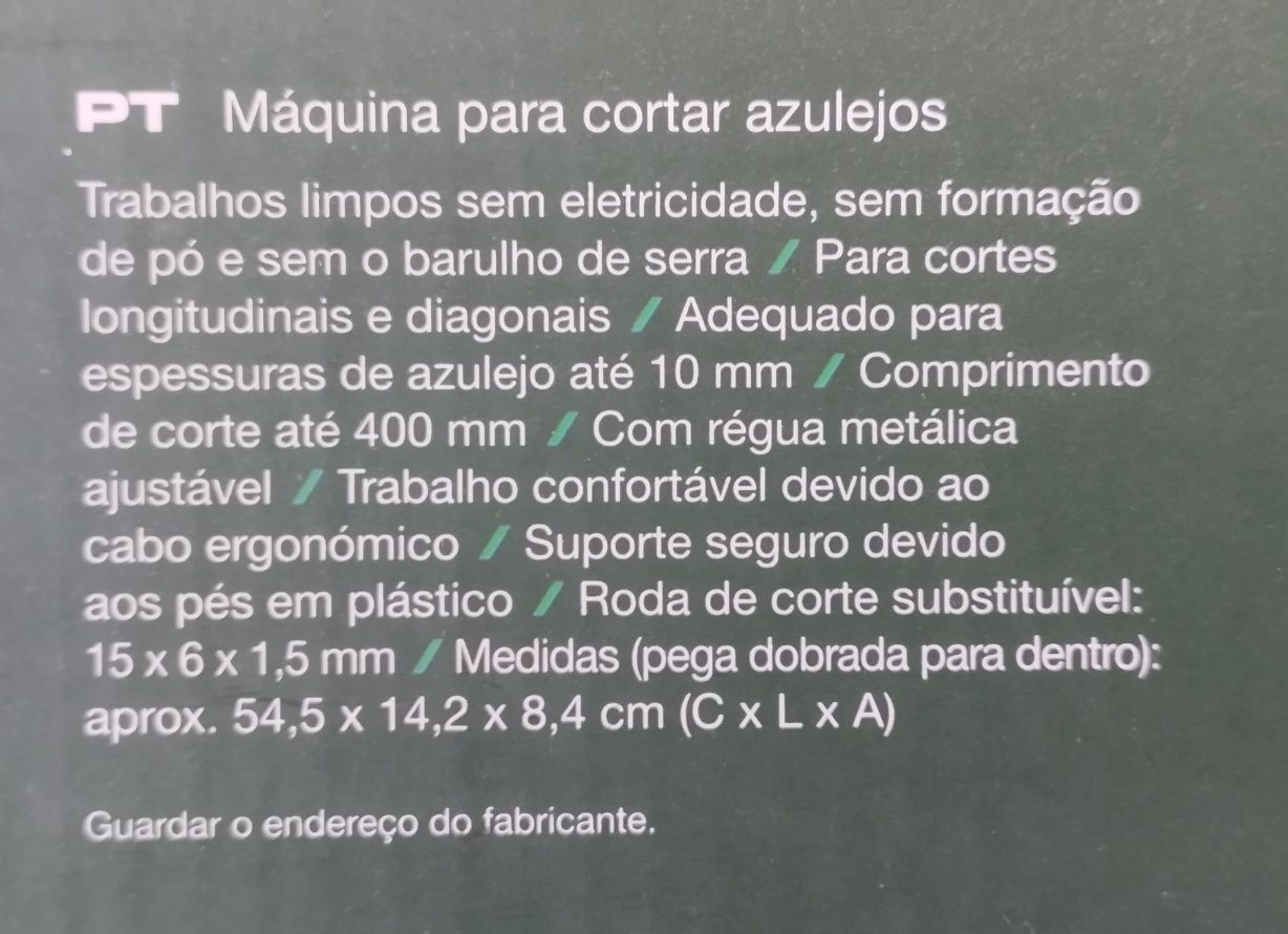 Máquina para cortar azulejos Parkside