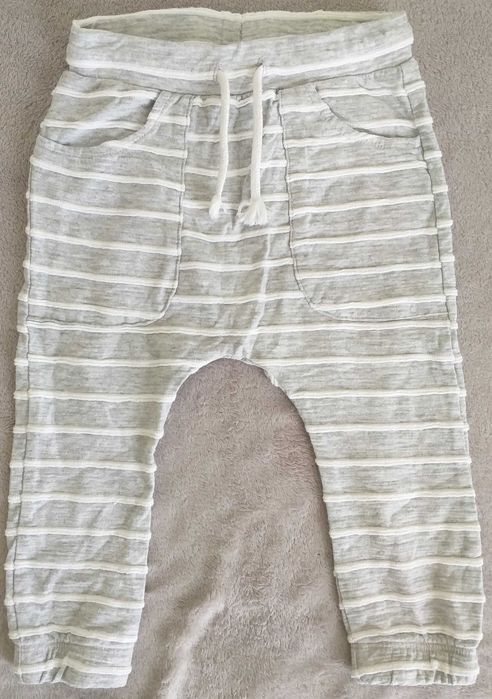 Spodnie dresowe, joggersy, legginsy chłopięce, H&M, rozmiar 86