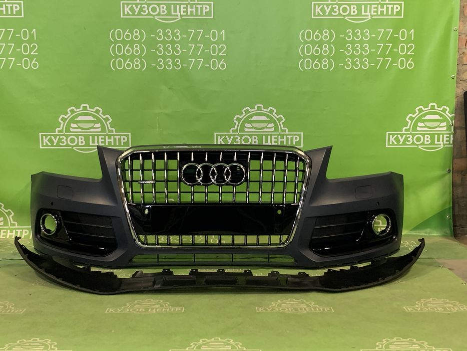 Бампер передній в зборі audi q5 8r 2013-2017 передний решітка ауді ку5