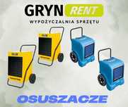 Osuszanie/ osuszacz powietrza wynajem GRYN RENT WYPOŻYCZALNIA