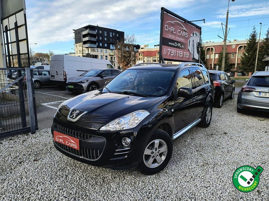 Peugeot 4007 ALU 16" x 2|skóra|HAK|nawigacja |automat|7-osobowy|grzane fotele