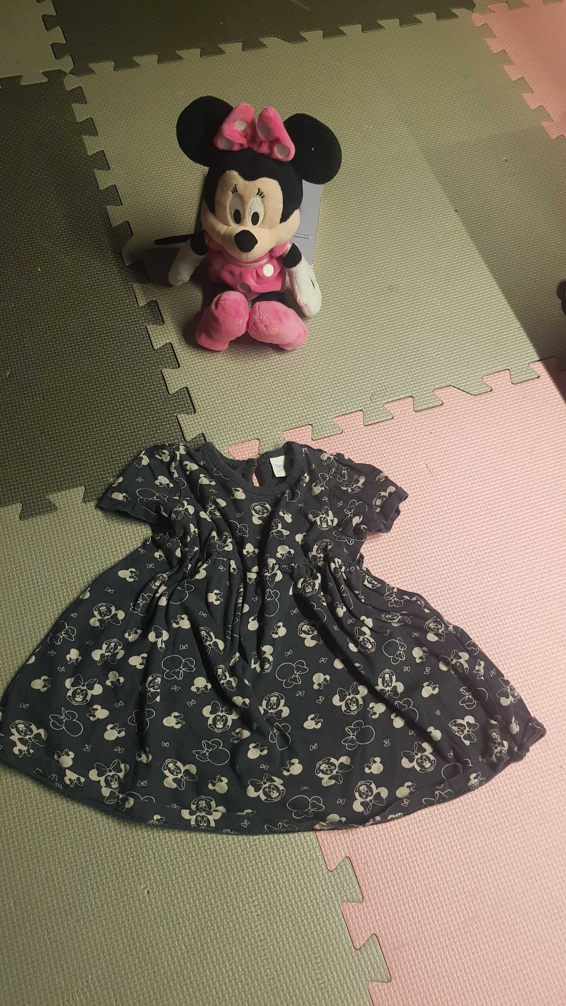 Sukienka z krótkim rękawem Myszka Minnie Disney Baby r.86