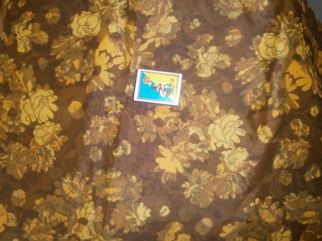 Отрез ткани времен СССР Шелк ацетатный ЧШК Винтаж Текстиль