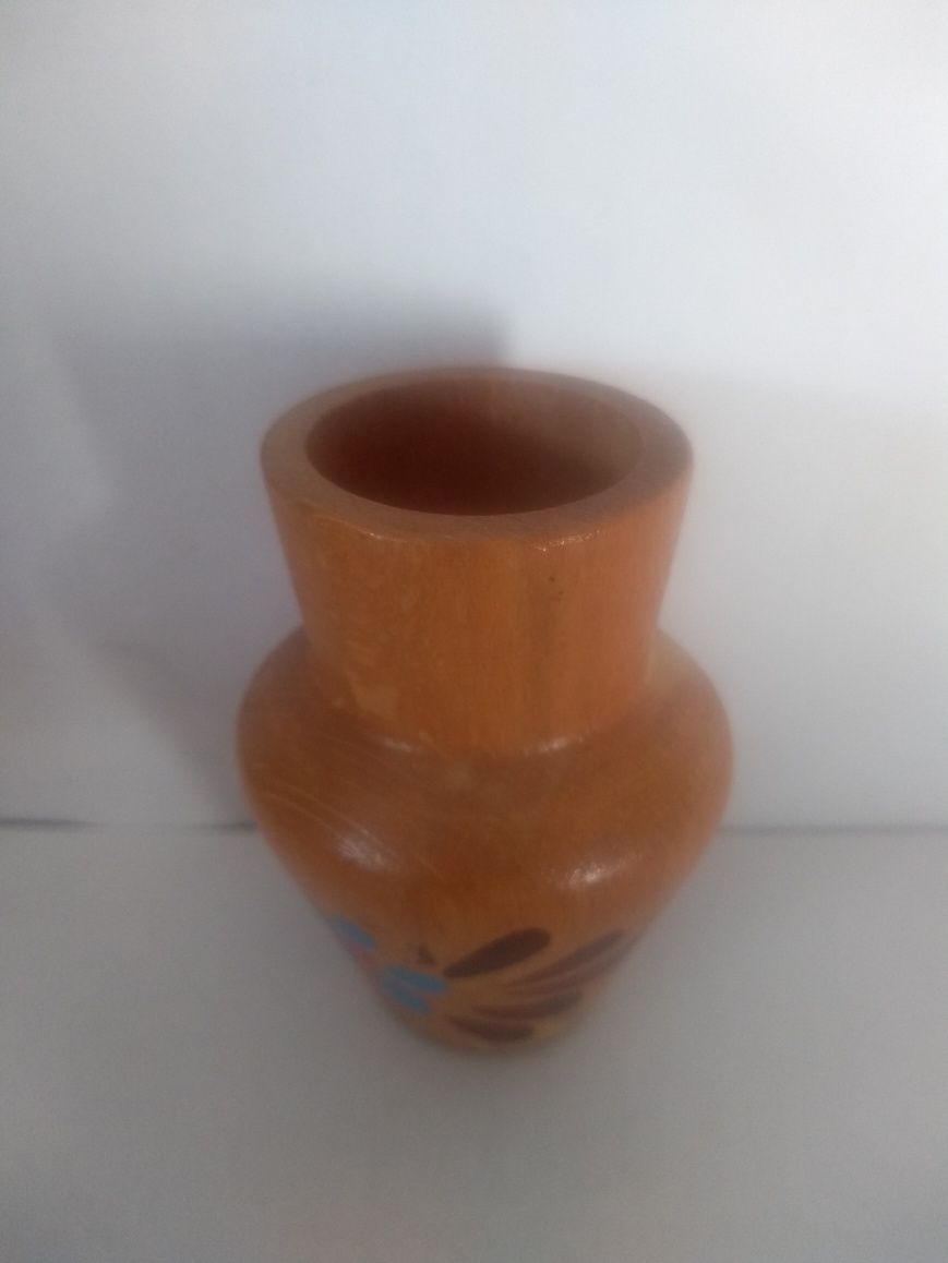 Wazonik drewniany
PRL
 Cepelia Vintage Boho