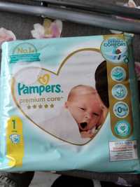 5 opakowań Pampers premium care 1 - Wysyłka Olx 1 zł !!!